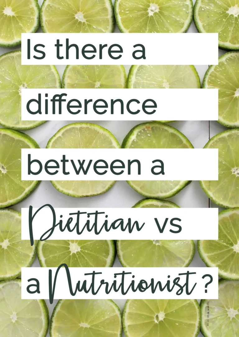 What is the difference between a Dietitian and a Nutritionist?